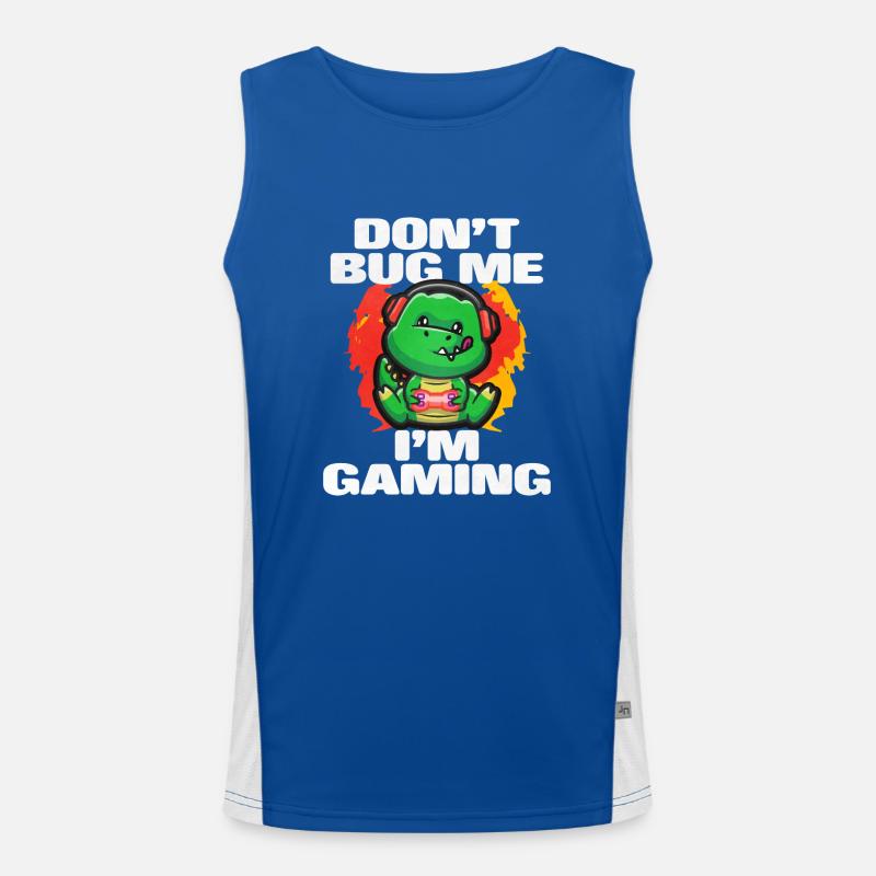 Zocken Gaming Computer Spiele Geschenk Funktionelles Kontrast-Tank Top für Männer 