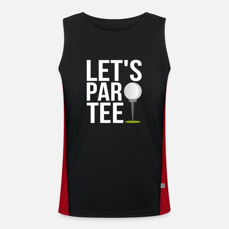 Let’s Par Tee Golfing Golf Débardeur respirant contrasté Homme 