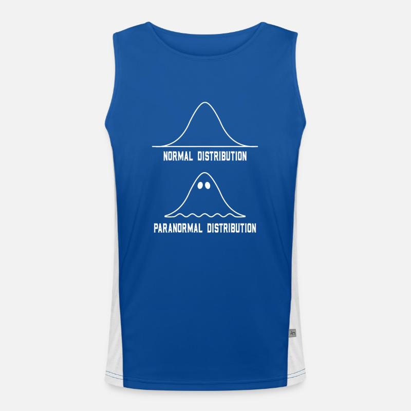 Math Statistics Normal Paranormal Distribution Men's Functional Contrast Tank Top 