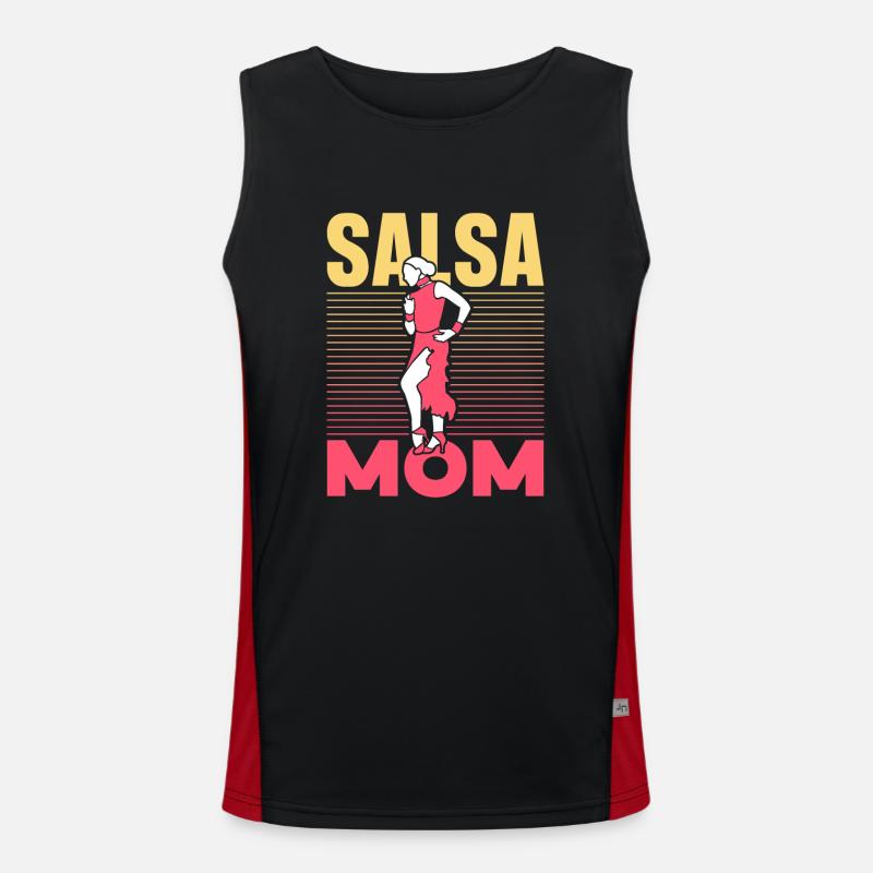 Salsa Mama Hobby Dance Danseuse Danse Débardeur respirant contrasté Homme 