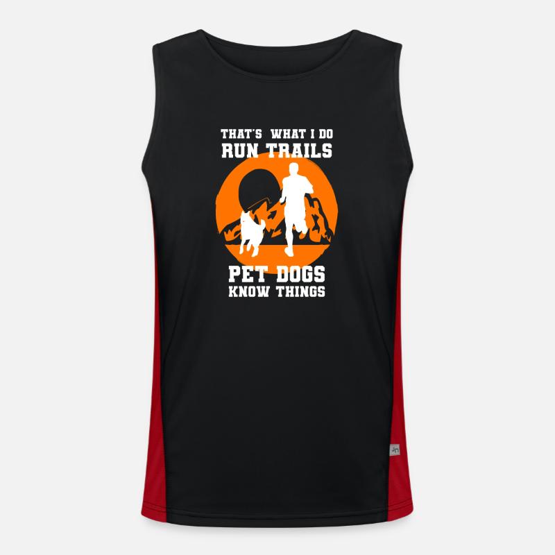 Trail Runner Running Jogging Jogger I Gift Débardeur respirant contrasté Homme 