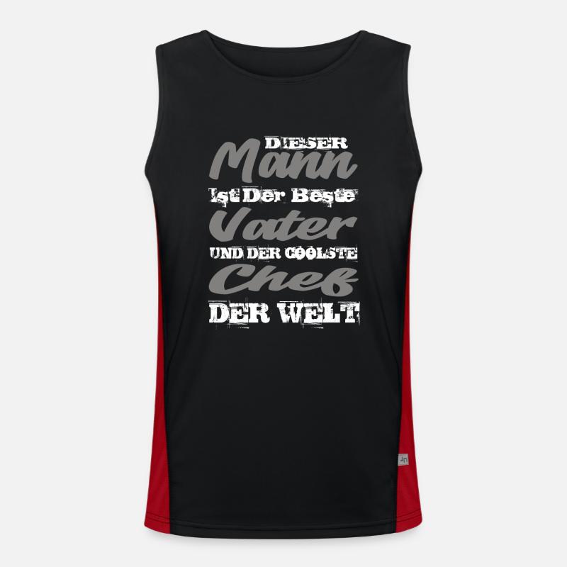 Chef Funktionelles Kontrast-Tank Top für Männer 