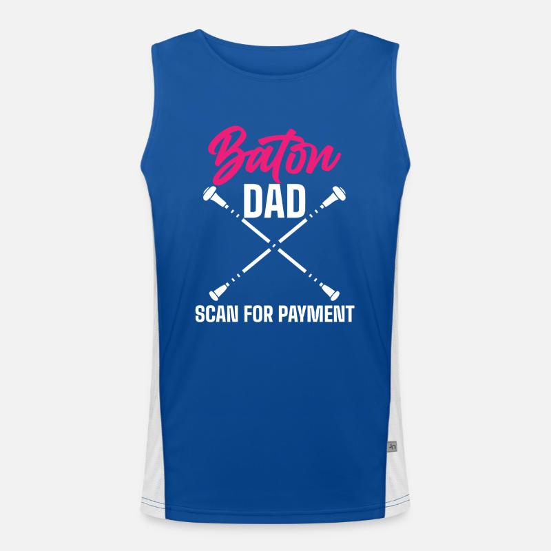 Baton Twirler, Baton Twirling, Gymnastics Men's Functional Contrast Tank Top 
