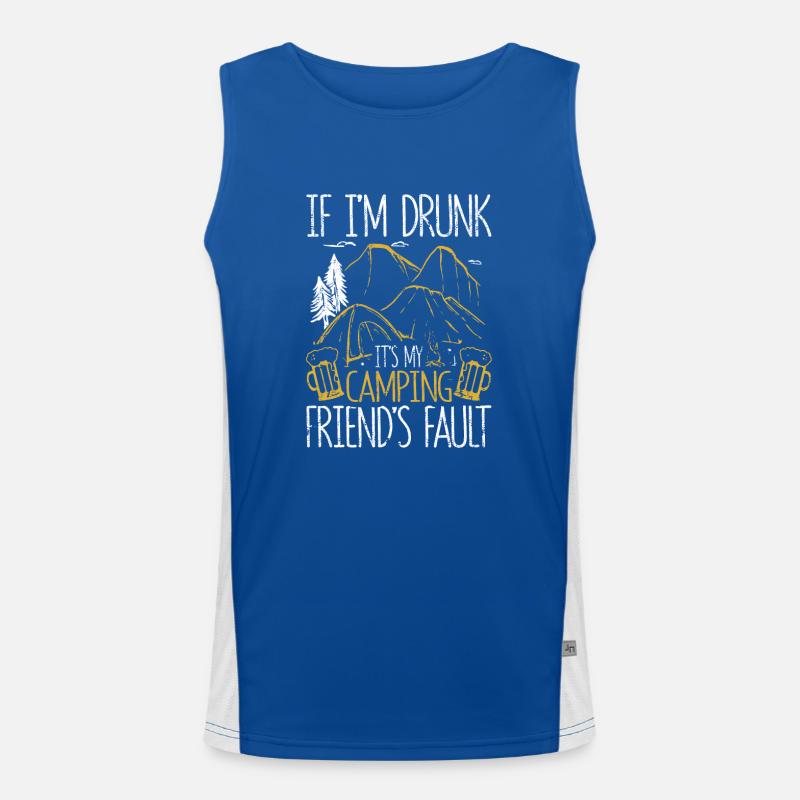 If I'm drunk, it's my fault. Men's Functional Contrast Tank Top 