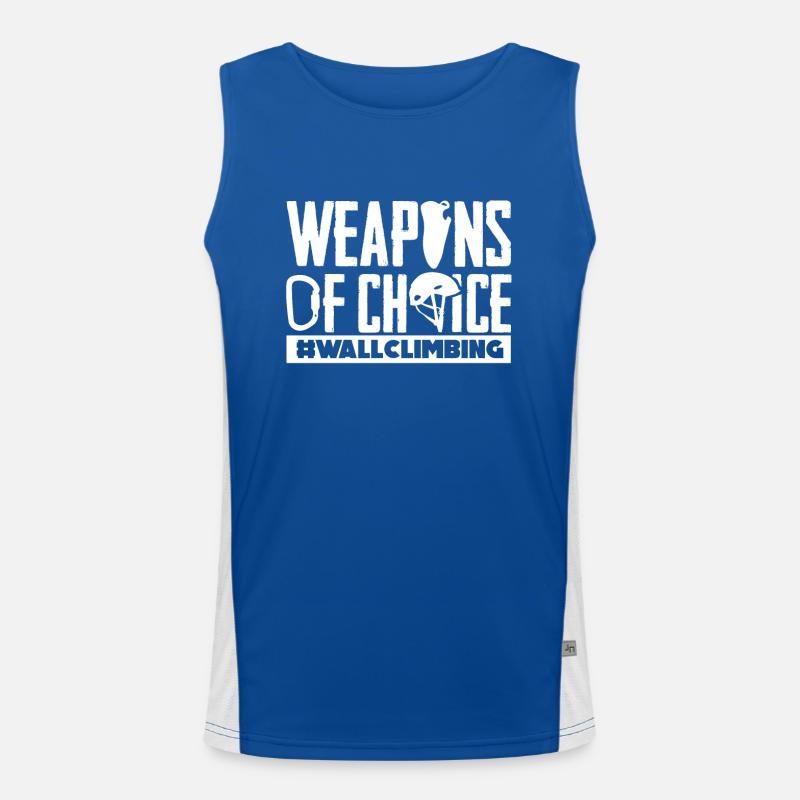 Wandkletterer, Wandklettern Funktionelles Kontrast-Tank Top für Männer 
