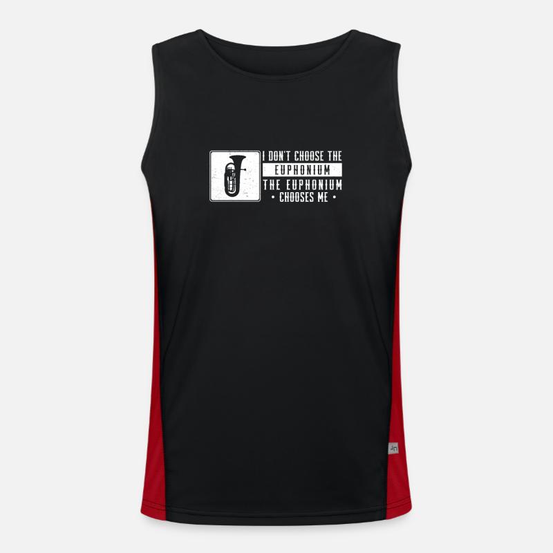 Euphonium wählt mich Lustiger Euphoniumist Funktionelles Kontrast-Tank Top für Männer 