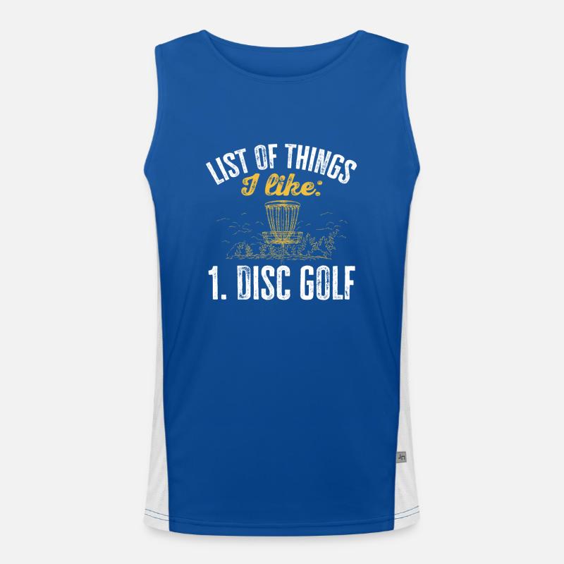 Discgolf Disc Golf Frisbee Funktionelles Kontrast-Tank Top für Männer 