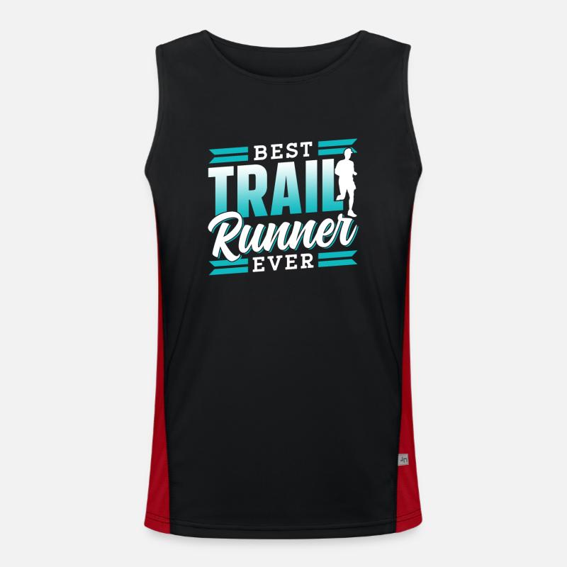 Meilleur coureur de trail de tous les temps Trail Run Débardeur respirant contrasté Homme 