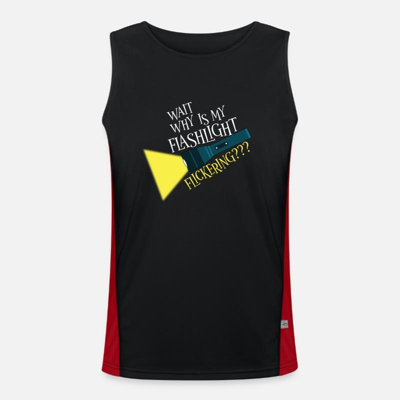 Paranormal Research Halloween Ghost Hunter Men's Functional Contrast Tank Top 