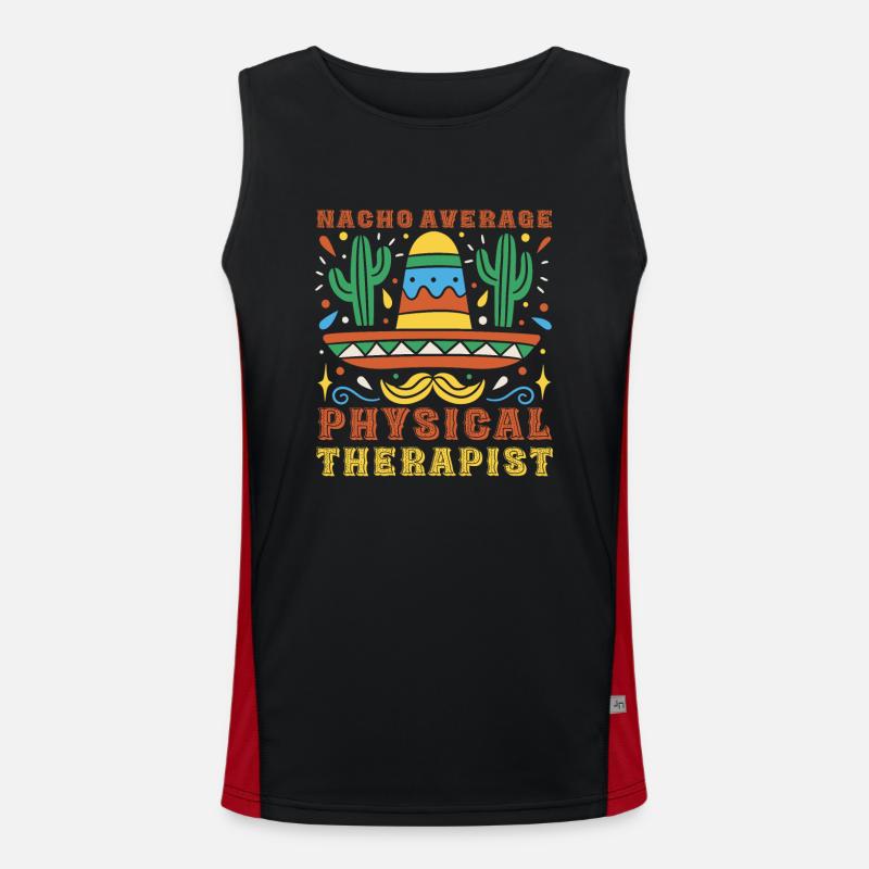 Lustiges Physiotherapeut Kostüm Cinco De Mayo Funktionelles Kontrast-Tank Top für Männer 