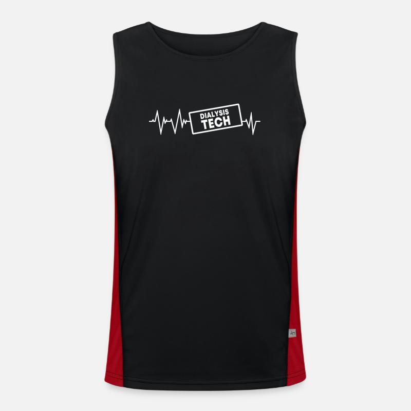 Retro Ferry Clothing Container Ship Men's Functional Contrast Tank Top 