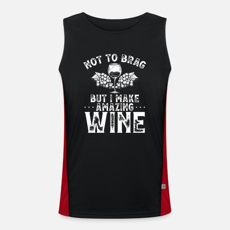Je fais du vin incroyable Débardeur respirant contrasté Homme 