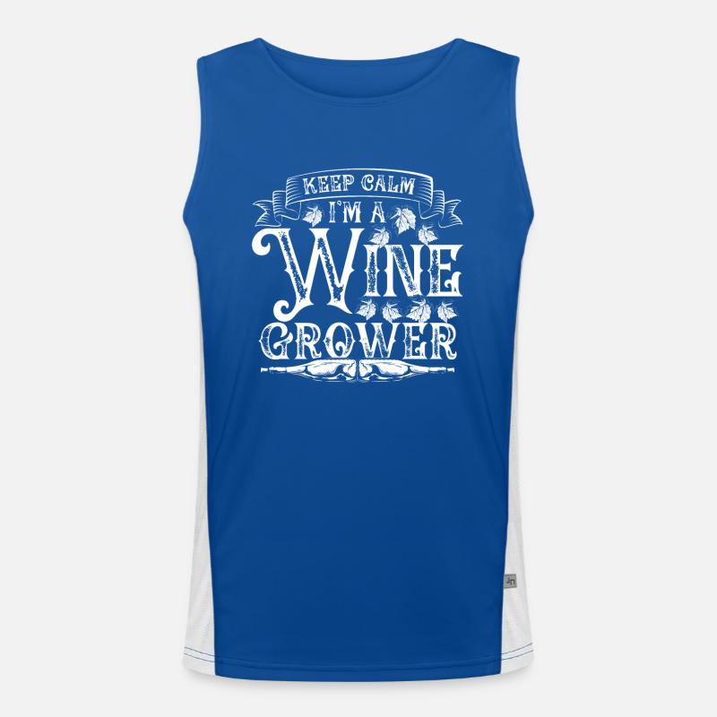 I am a winemaker Men's Functional Contrast Tank Top 