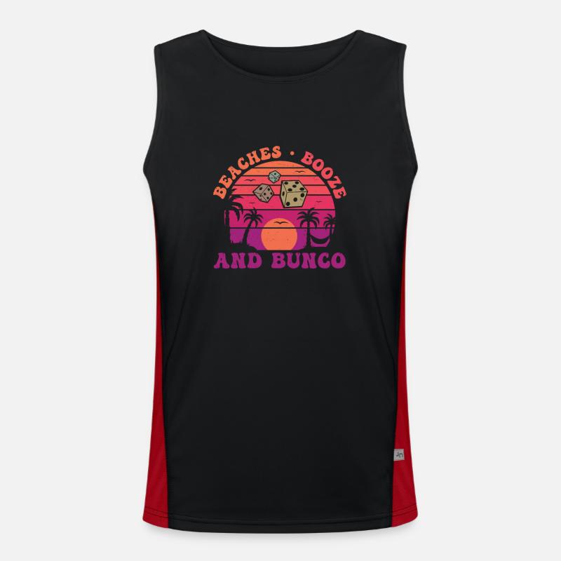 Bunco Bunco Party Plages Alcool et Bunco, Débardeur respirant contrasté Homme 