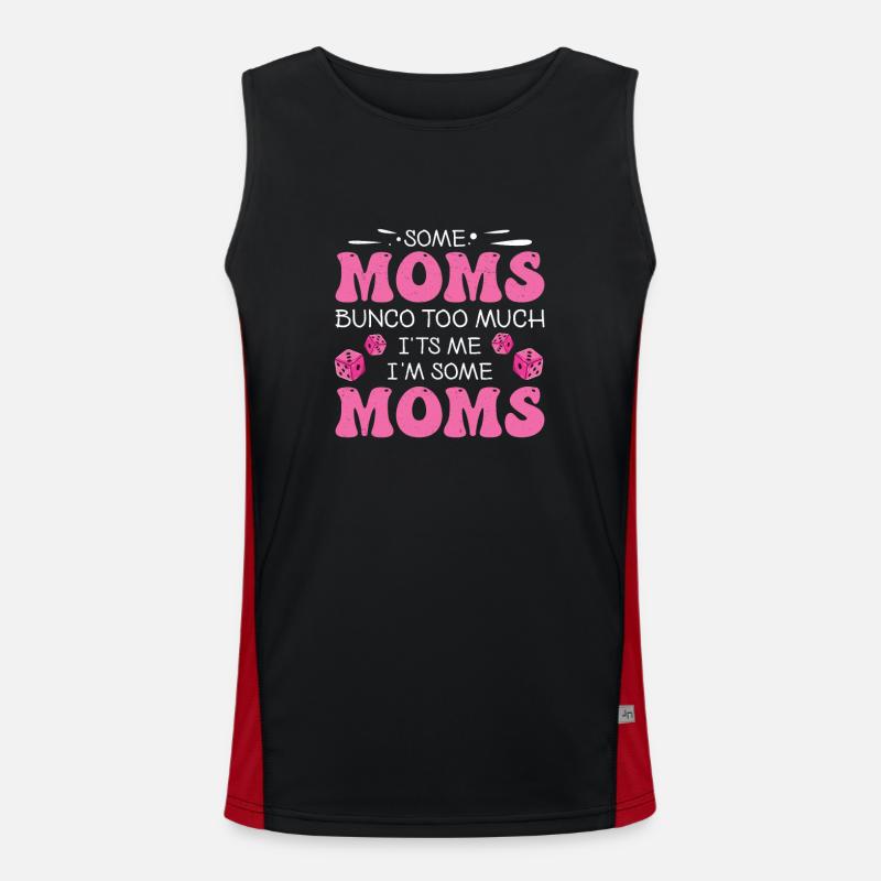 drôle bunco certaines mamans bunco trop c’est moi, Débardeur respirant contrasté Homme 