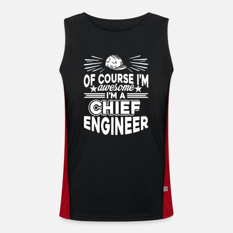 Chief Engineer Awesome Chief Engineer Men's Functional Contrast Tank Top 
