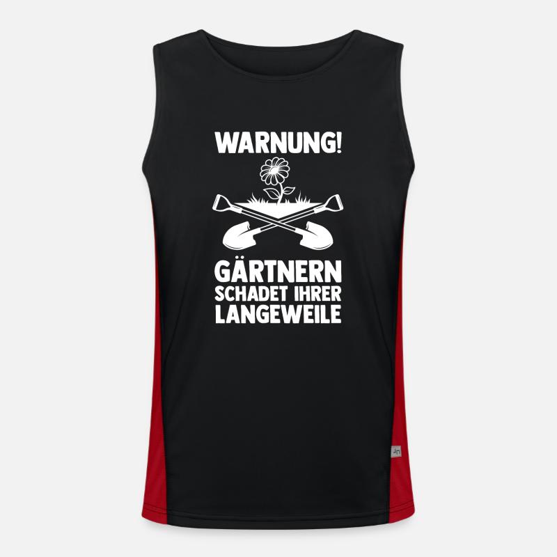 Gärtner Gartenarbeit Hobbygärtner Garten Funktionelles Kontrast-Tank Top für Männer 