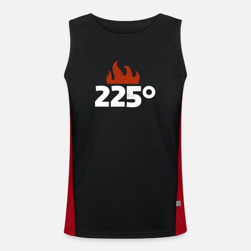 Cool BBQ 225 Lebensmittel Räuchern Barbecue Smoker Funktionelles Kontrast-Tank Top für Männer 