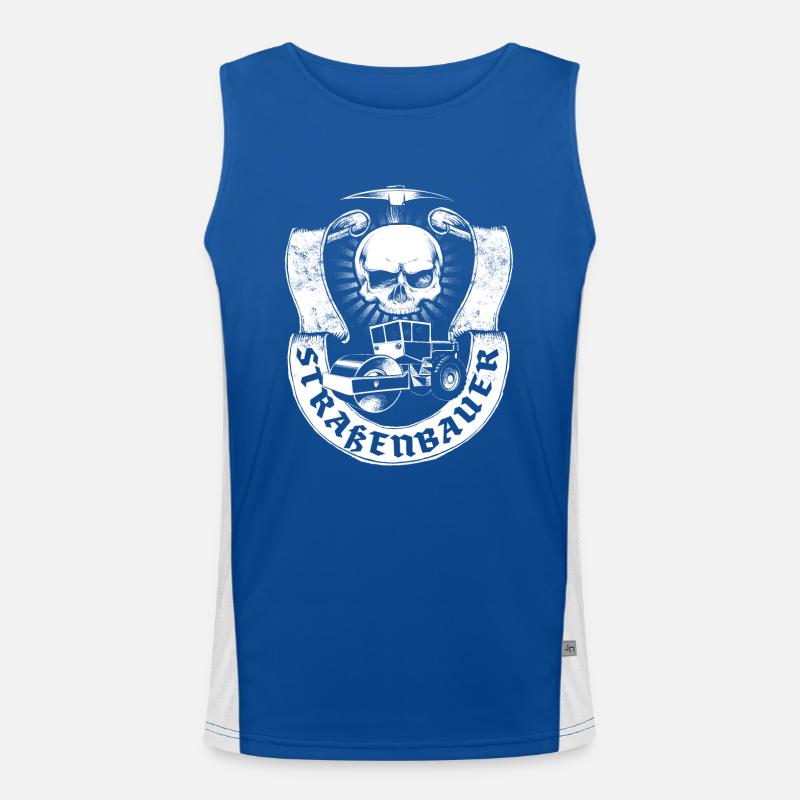 Straßenbauer Funktionelles Kontrast-Tank Top für Männer 