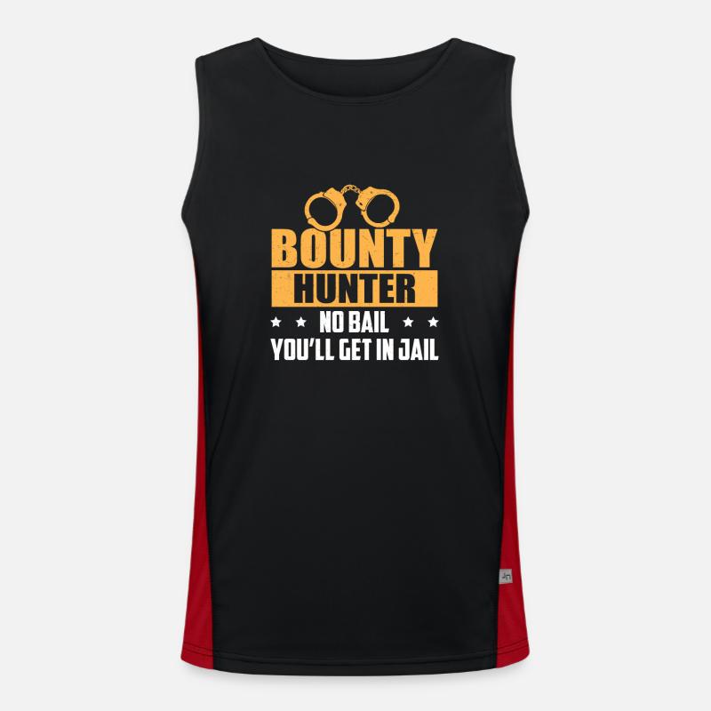 Agent d’exécution de la mise en liberté sous caution sans caution Débardeur respirant contrasté Homme 