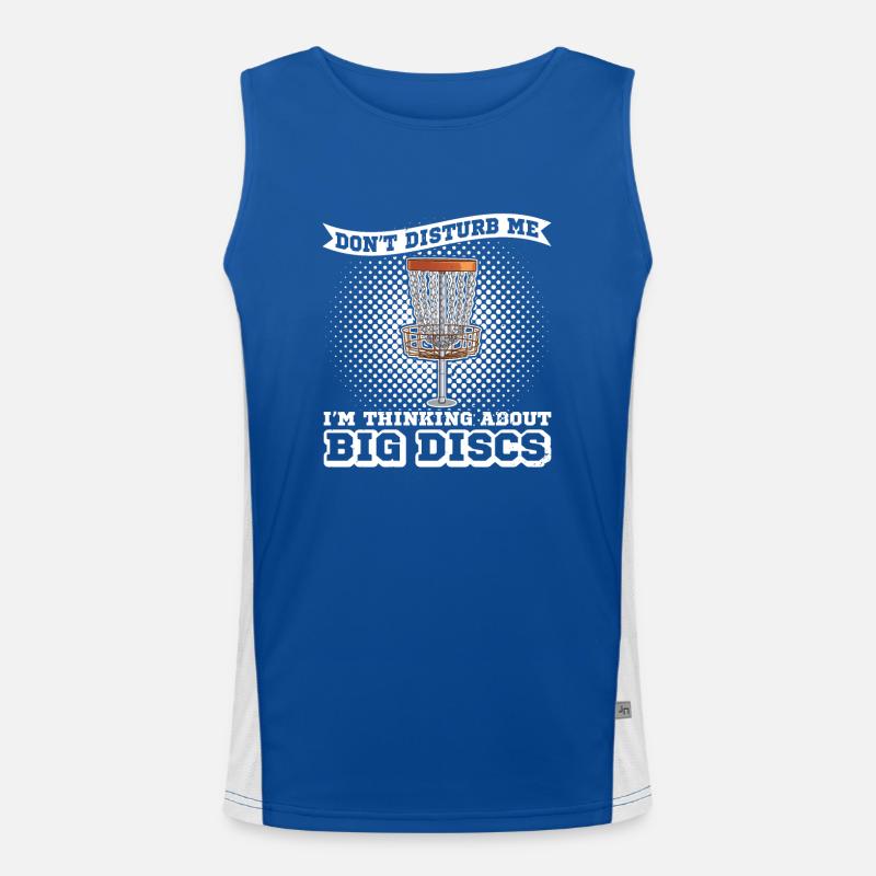 Discgolf Flugscheibe Tree Sport Discgolfer Funktionelles Kontrast-Tank Top für Männer 
