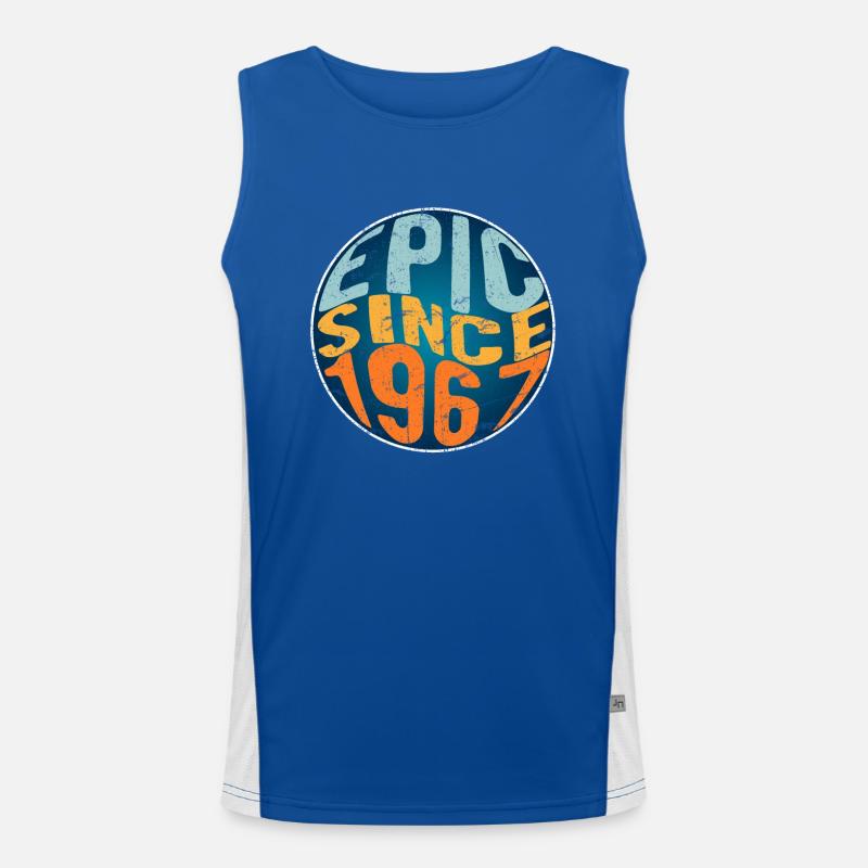 Episch Seit 1967 Funktionelles Kontrast-Tank Top für Männer 