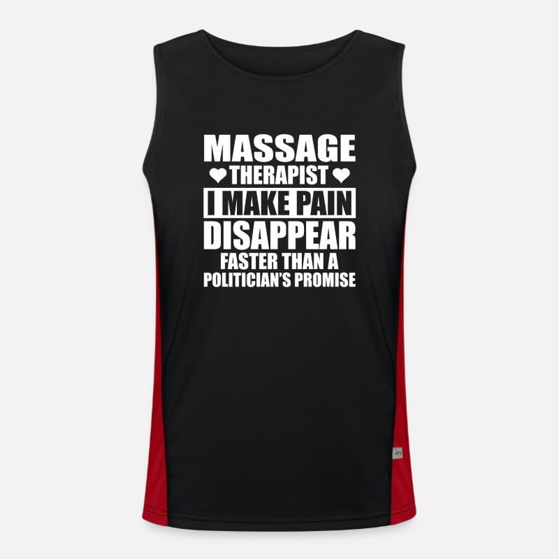 Lustiges Massagetherapeuten Design Funktionelles Kontrast-Tank Top für Männer 