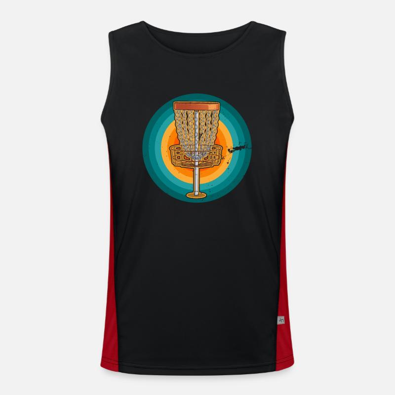 Discgolfer Frisbee Throwing Disc Throwing Sports Men's Functional Contrast Tank Top 
