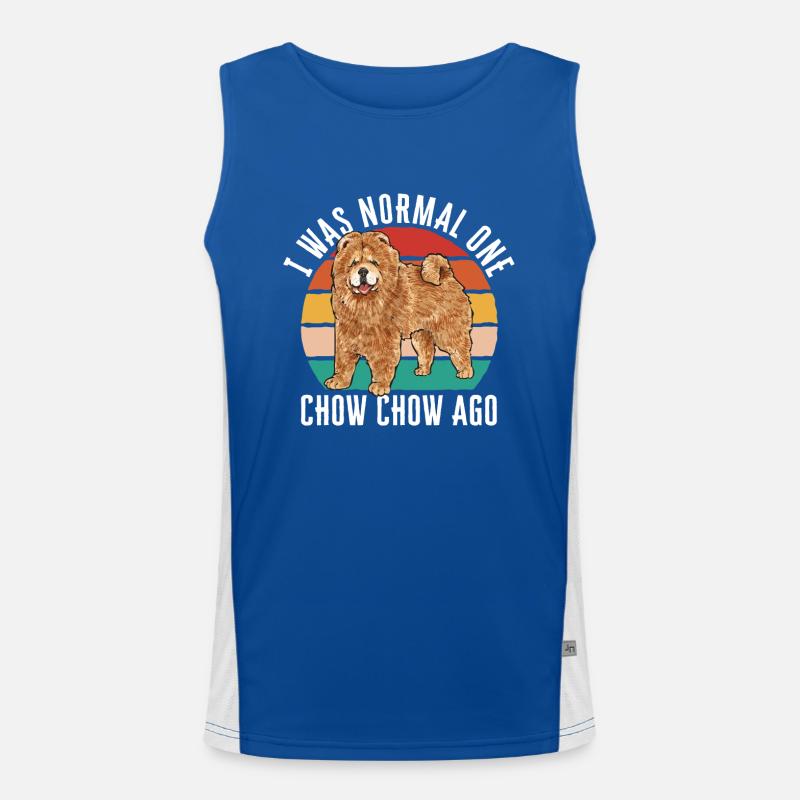 Chow Chow Hund Funktionelles Kontrast-Tank Top für Männer 