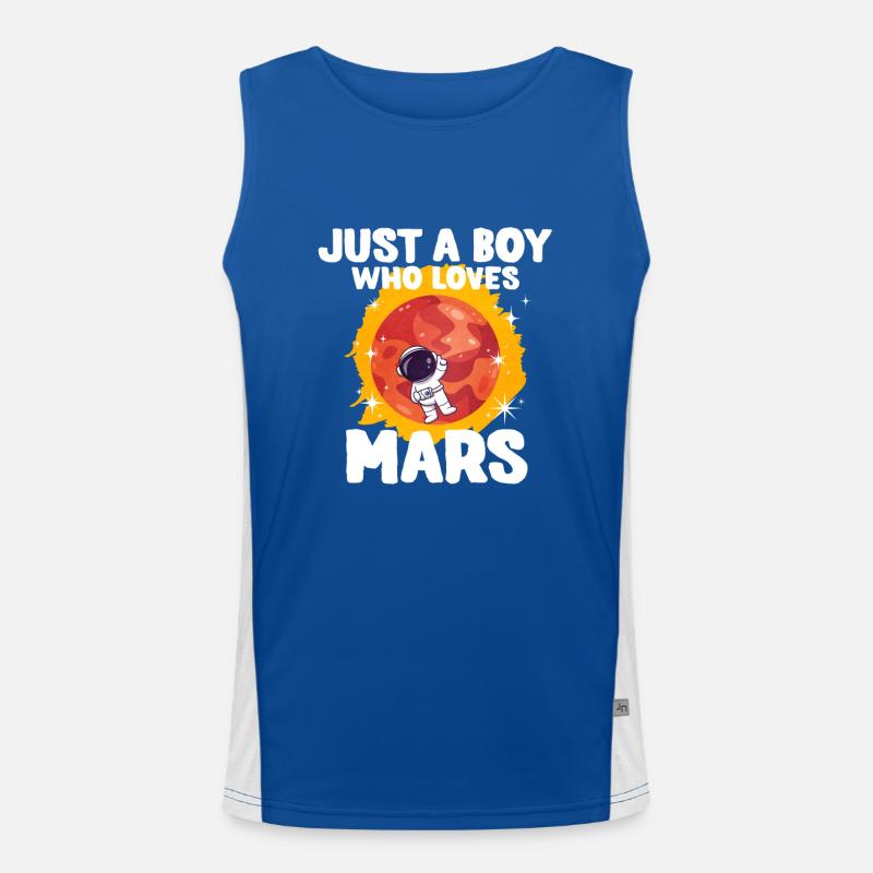 Mars Planet Geschenk Funktionelles Kontrast-Tank Top für Männer 