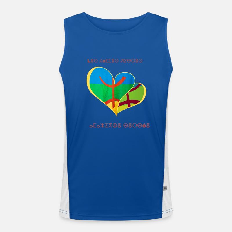 kabyle T-shirt graffiti The Berber Spring Men's Functional Contrast Tank Top 
