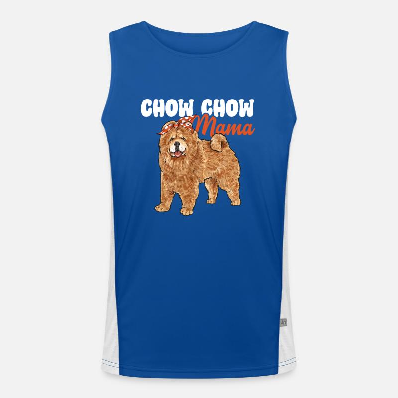 Chow Chow Chien Débardeur respirant contrasté Homme 