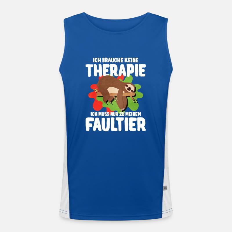 Faultier Funktionelles Kontrast-Tank Top für Männer 