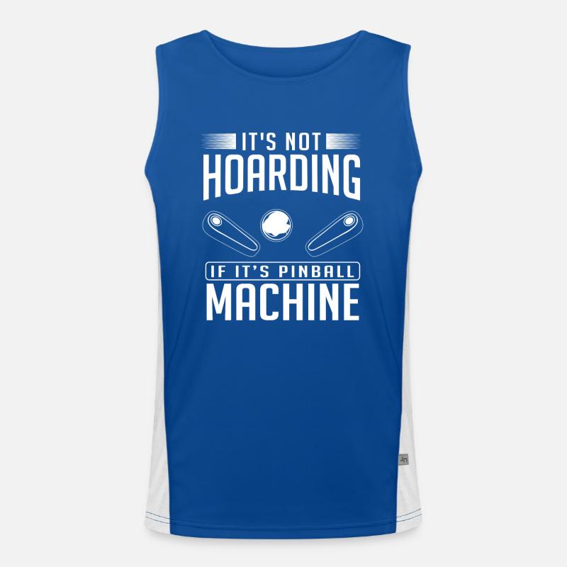 Pinball arcade player Men's Functional Contrast Tank Top 