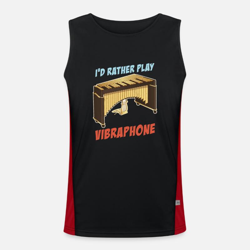 Vibraphone Percussion Marimba Musicians Men's Functional Contrast Tank Top 