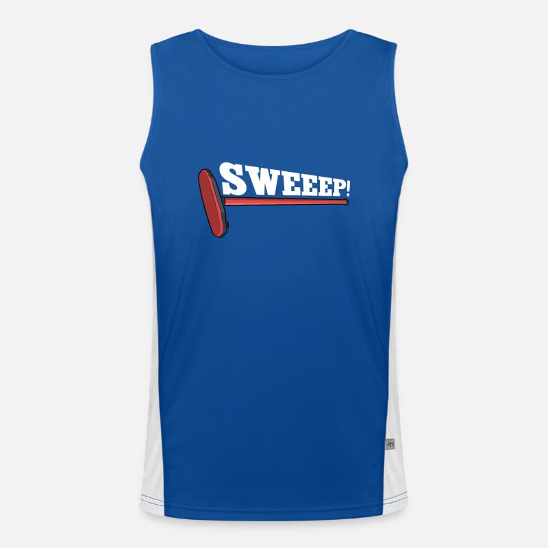 Locken Funktionelles Kontrast-Tank Top für Männer 