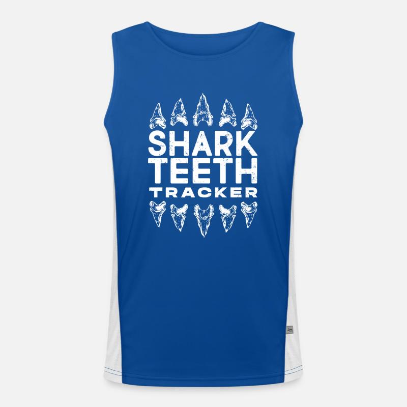 Requins, collecteurs de compteurs de requins Débardeur respirant contrasté Homme 