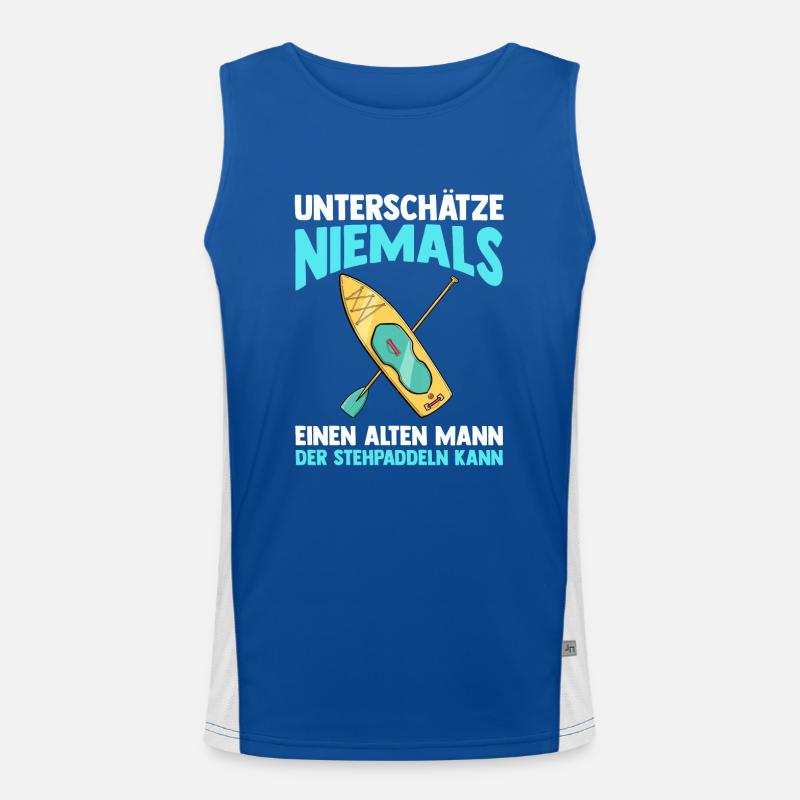 Stand Up Paddeling Funktionelles Kontrast-Tank Top für Männer 