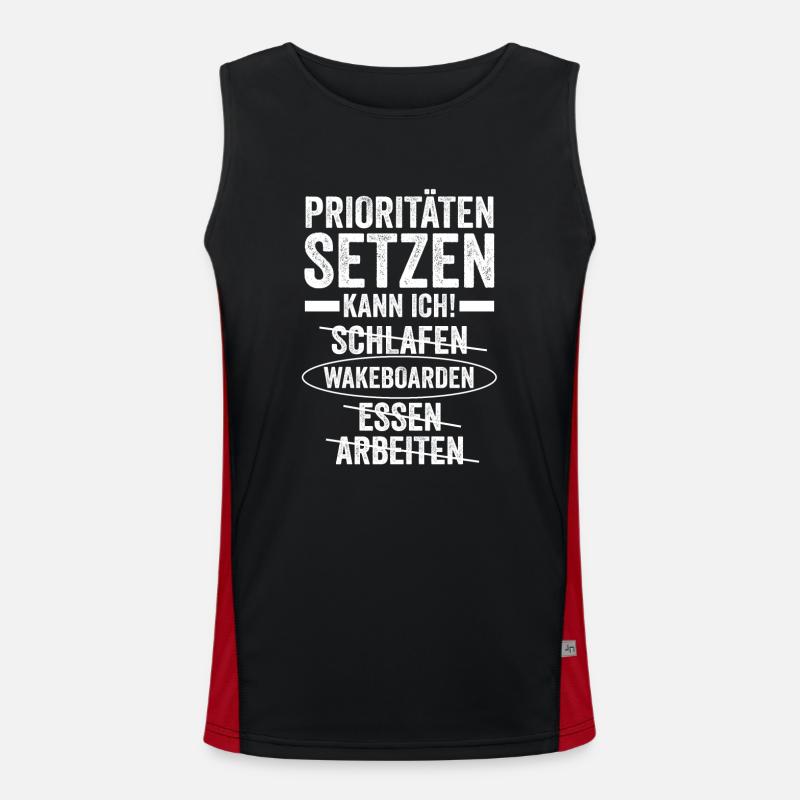 Wakeboarder Wakeboard Wakeboarding Funktionelles Kontrast-Tank Top für Männer 