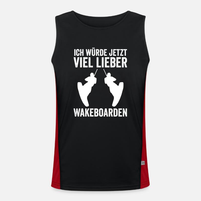 Wakeboarder Wakeboard Wakeboarding Funktionelles Kontrast-Tank Top für Männer 