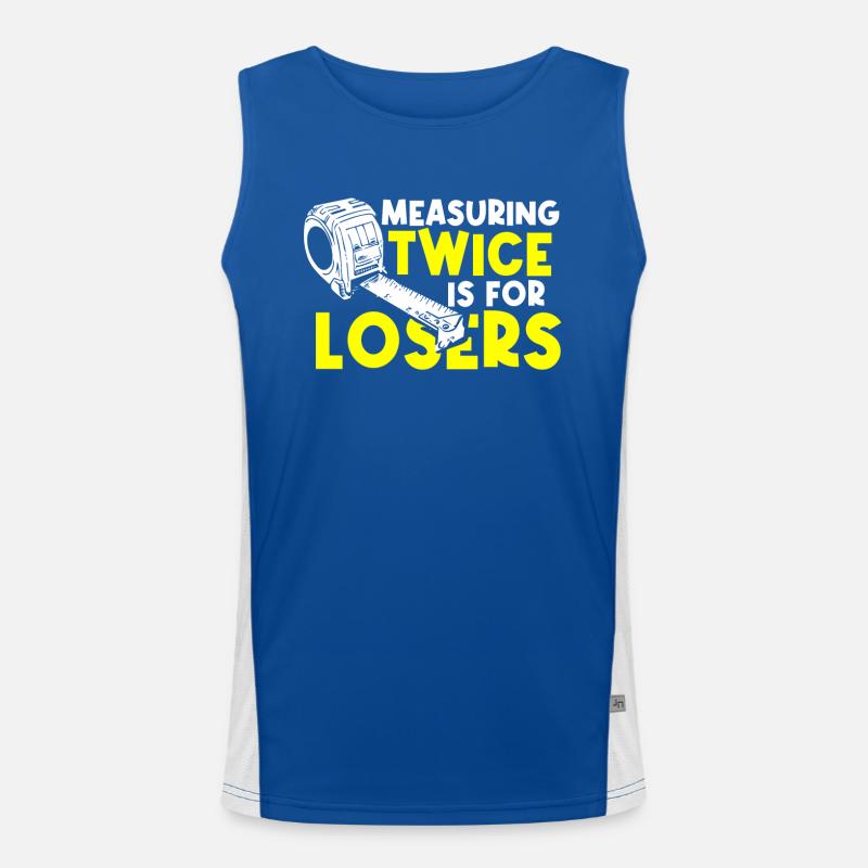 Bodenleger, Fliesenleger, Fliesenleger Funktionelles Kontrast-Tank Top für Männer 