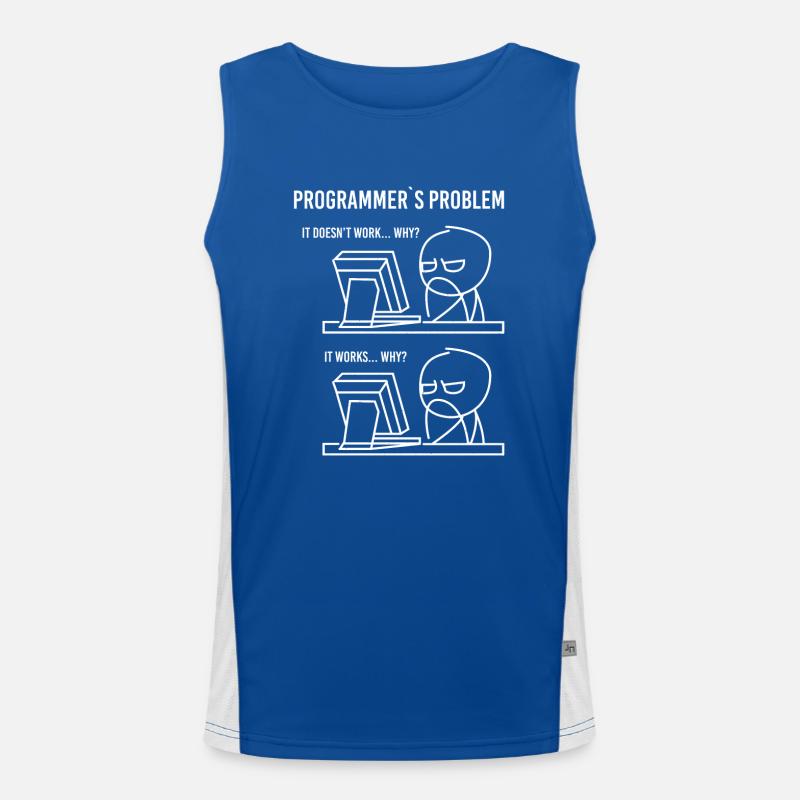 Software Entwickler Problem Lösung Funktionelles Kontrast-Tank Top für Männer 