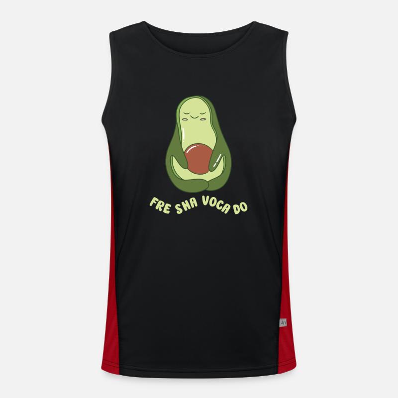 funny Avocado avocado pun avocado lover Funktionelles Kontrast-Tank Top für Männer 