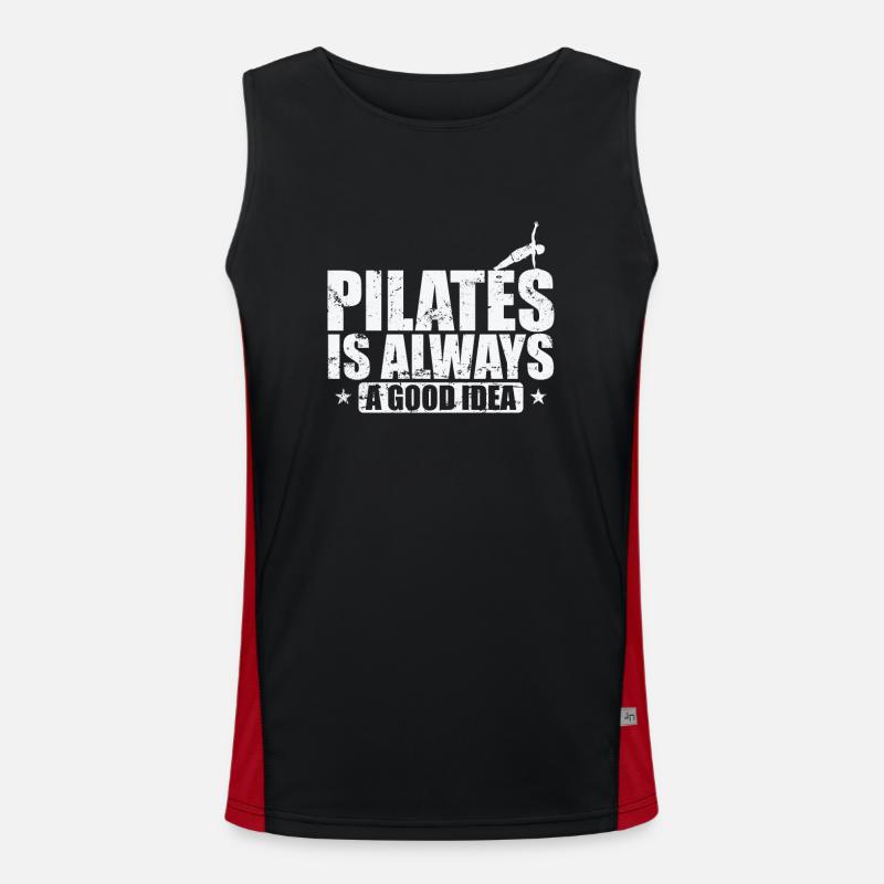 Pilates is always a good Idea Powerhouse Men's Functional Contrast Tank Top 