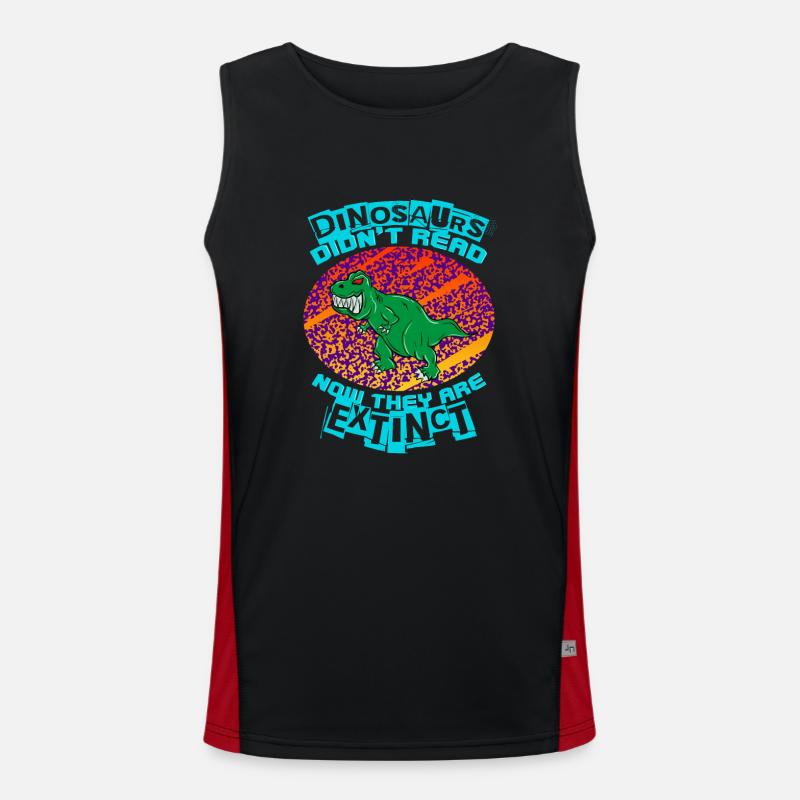 DINOSAUR 2 Funktionelles Kontrast-Tank Top für Männer 