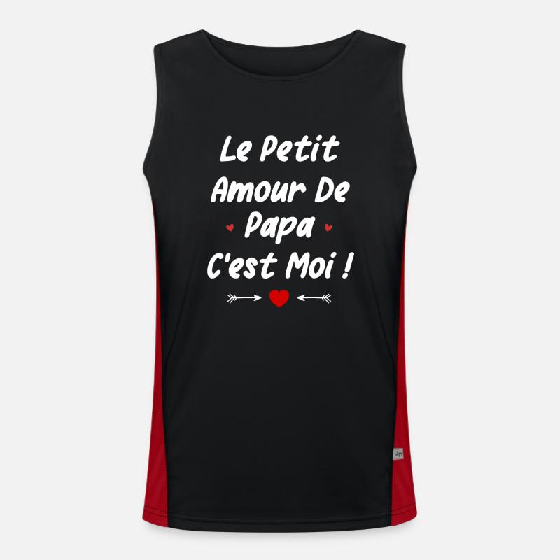 Le petit amour de papa c'est moi Débardeur respirant contrasté Homme 