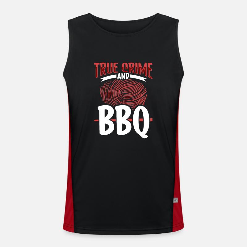 True Crime Murder Spy Crime Interest Gift Idea Funktionelles Kontrast-Tank Top für Männer 