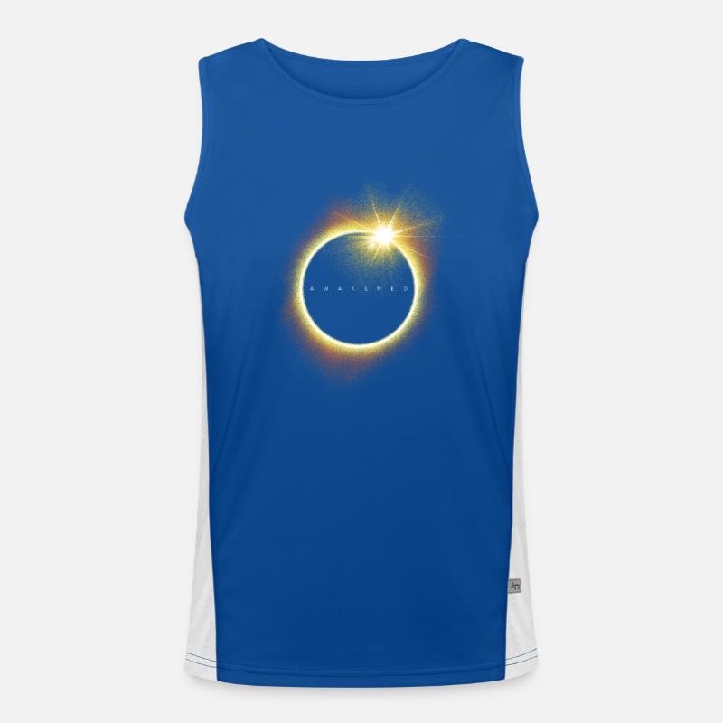 Eclipse against the sun Men's Functional Contrast Tank Top 