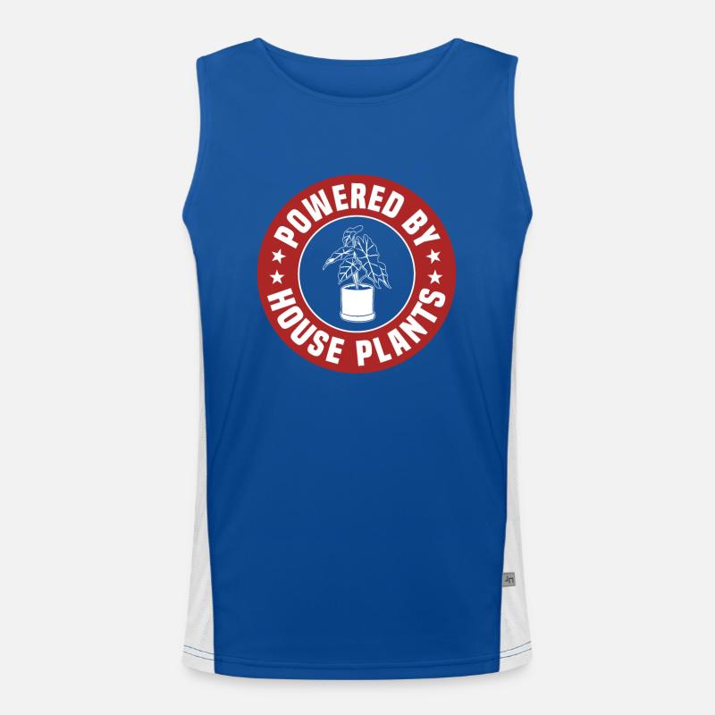 Powered by houseplants Men's Functional Contrast Tank Top 