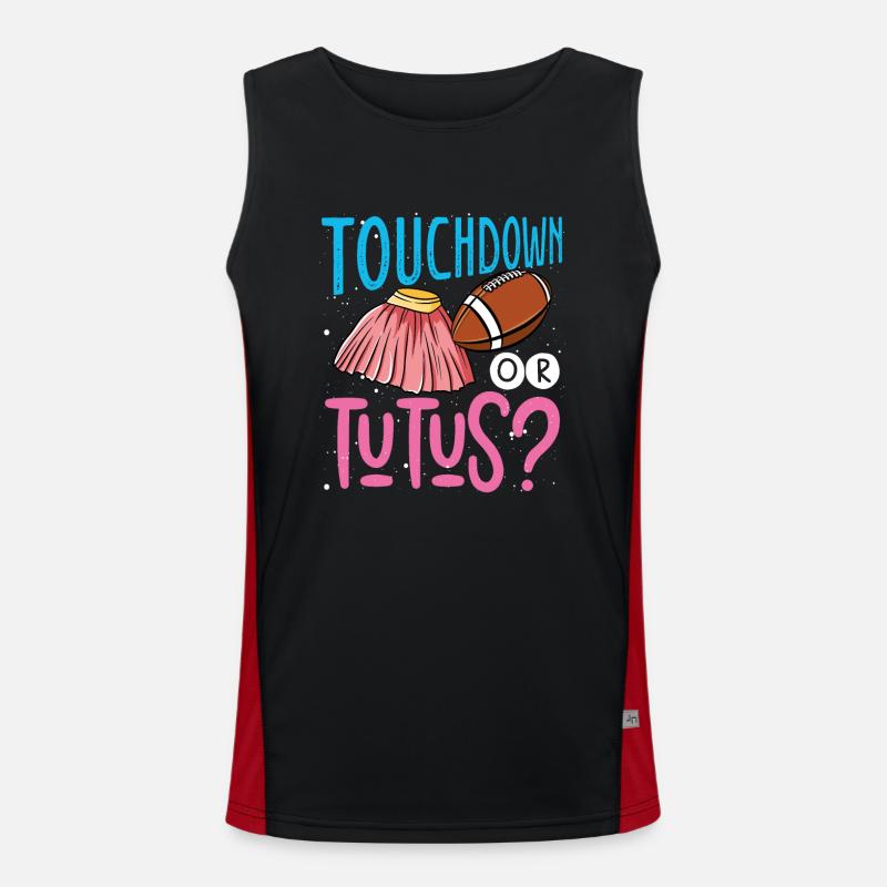 Touchdown or Tutus Men's Functional Contrast Tank Top 